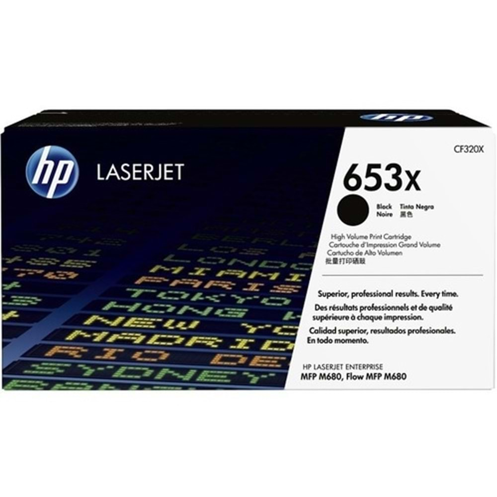 HP CF320X (653X) M680 SİYAH TONER ORJİNAL 21.000 SAYFA