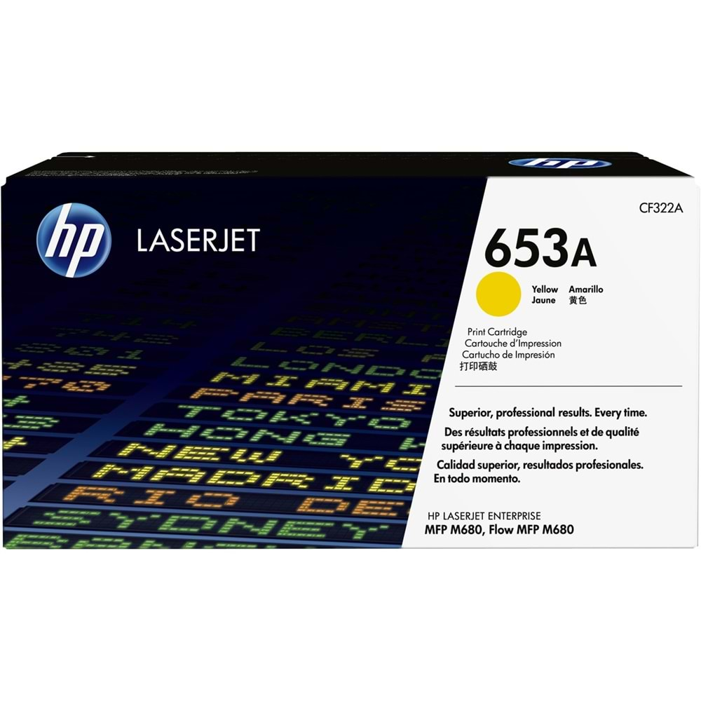 HP CF322A (653A) M680 SARI TONER ORJİNAL 16.000 SAYFA