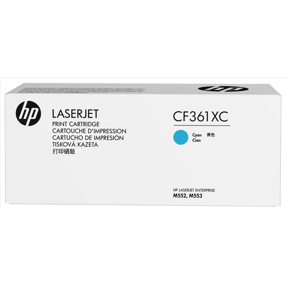 HP CF361XC (508X) M552/553/577 MAVİ TONER ORJİNAL 9.500 SAYFA