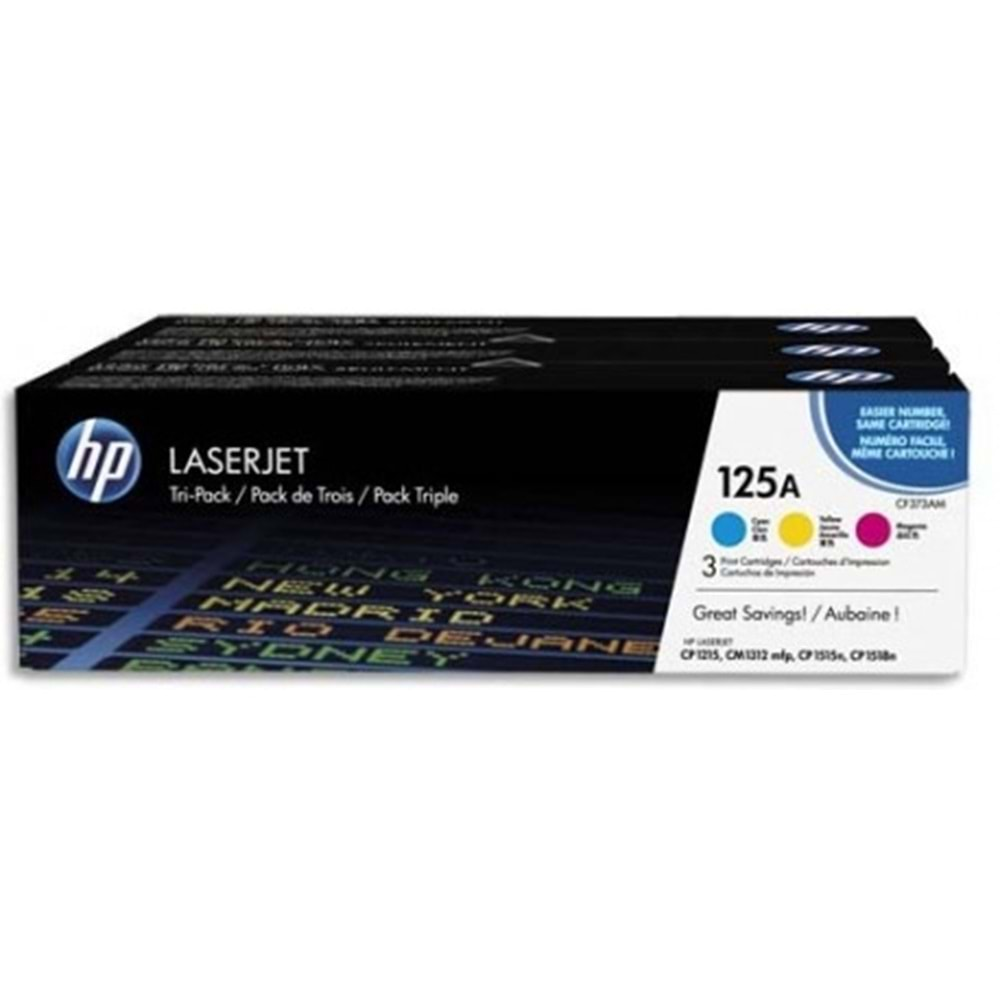 HP CF373A (125A) CP1215/1515/CM1312 3 LÜ TONER ORJİNAL 1.400 SAYFA