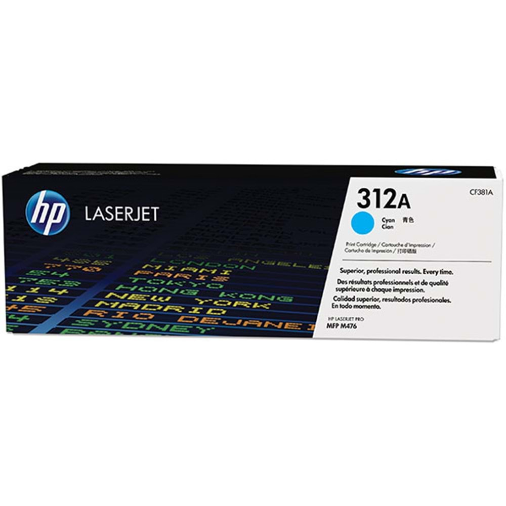 HP CF381A (312A) PRO M476 MAVİ TONER ORJİNAL 2.700 SAYFA