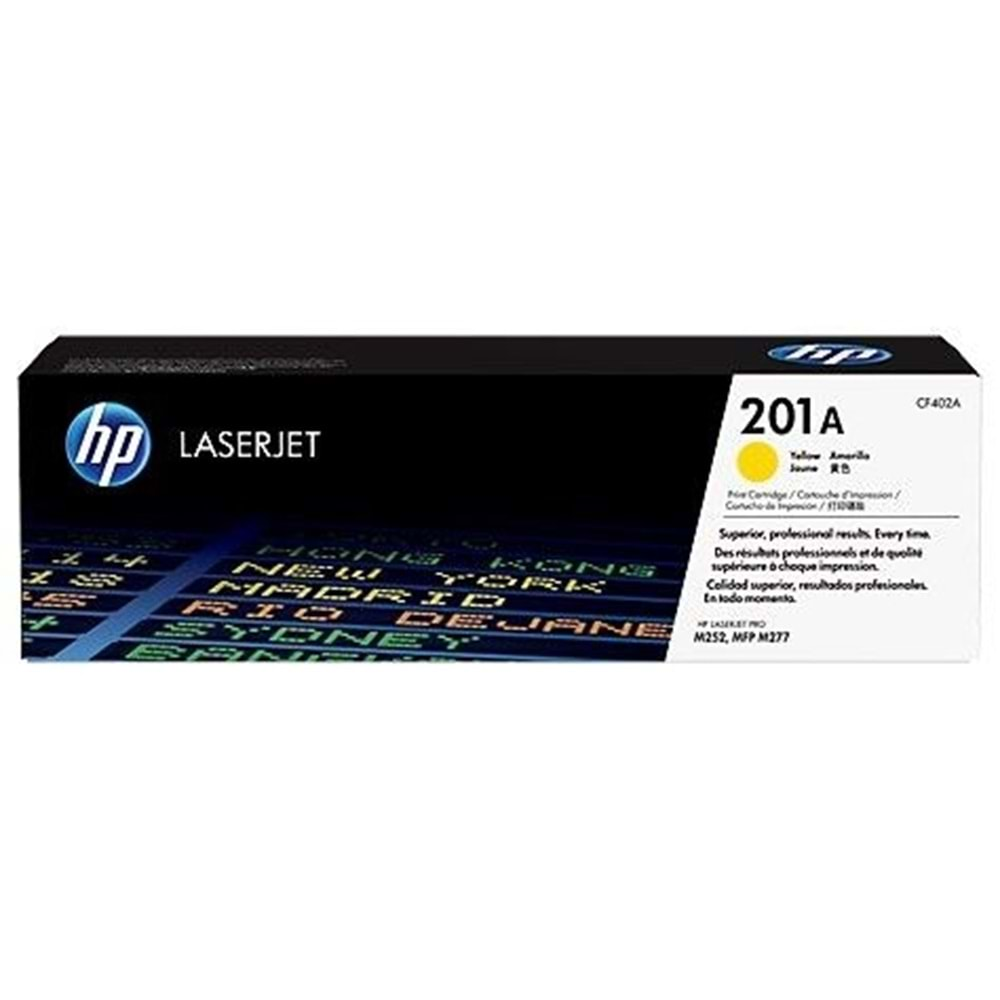 HP CF402A (201A) PRO M274/252/277 SARI TONER ORJİNAL 1.400 SAYFA