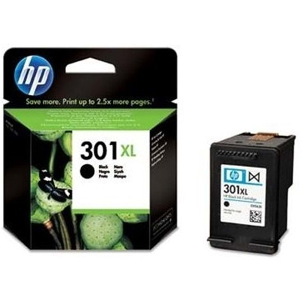 HP CH563EE (301XL) 1000/1050/2000/2050 SİYAH KARTUŞ ORJ 480 SYF