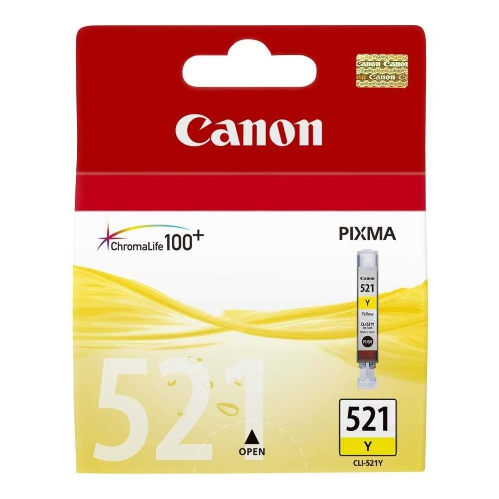 CANON CLI-521Y IP3600/4600 SARI KARTUŞ ORJİNAL 9 ML.