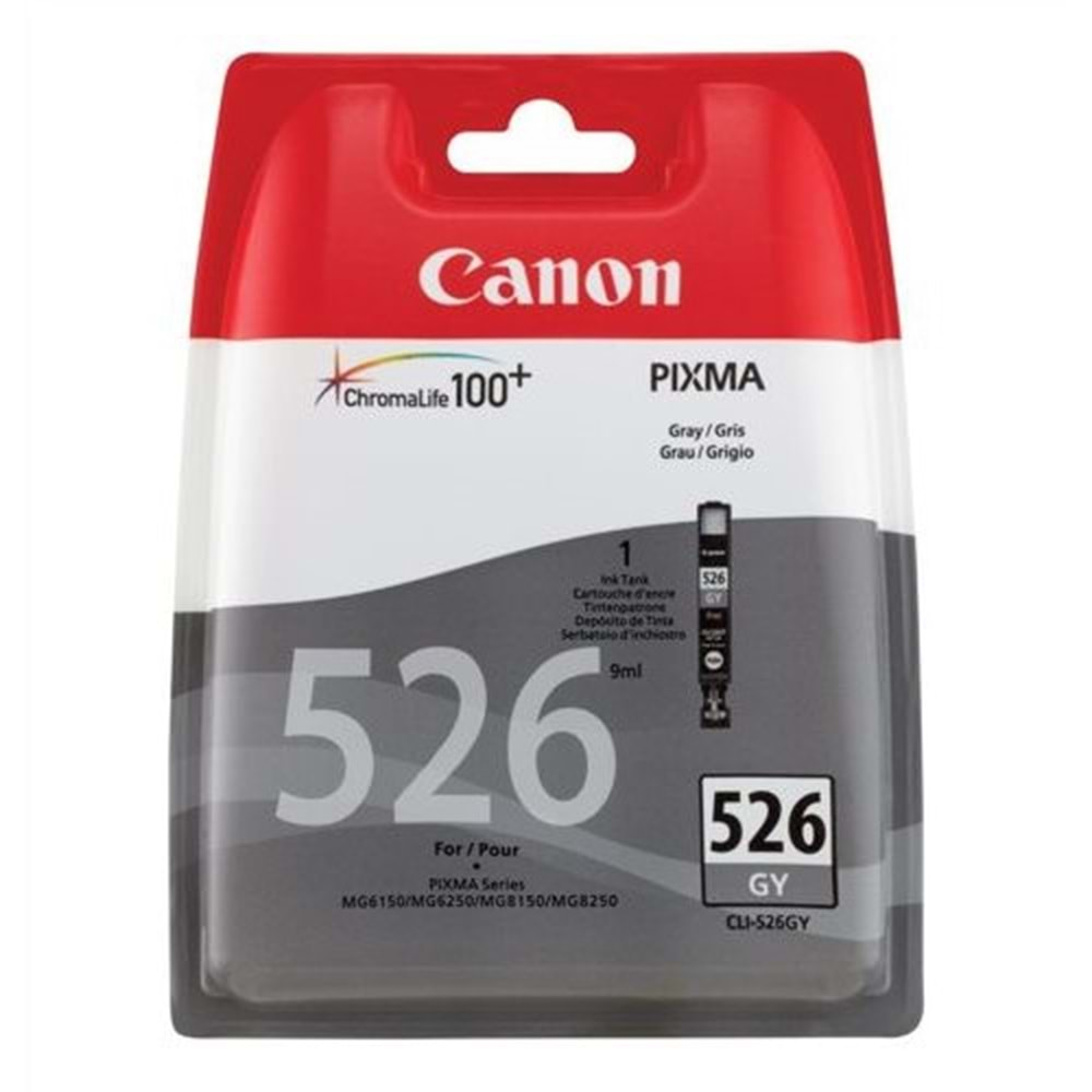 CANON CLI-526GY MG5150/MX715/IP4850 GRİ KARTUŞ ORJİNAL 520 SAYFA