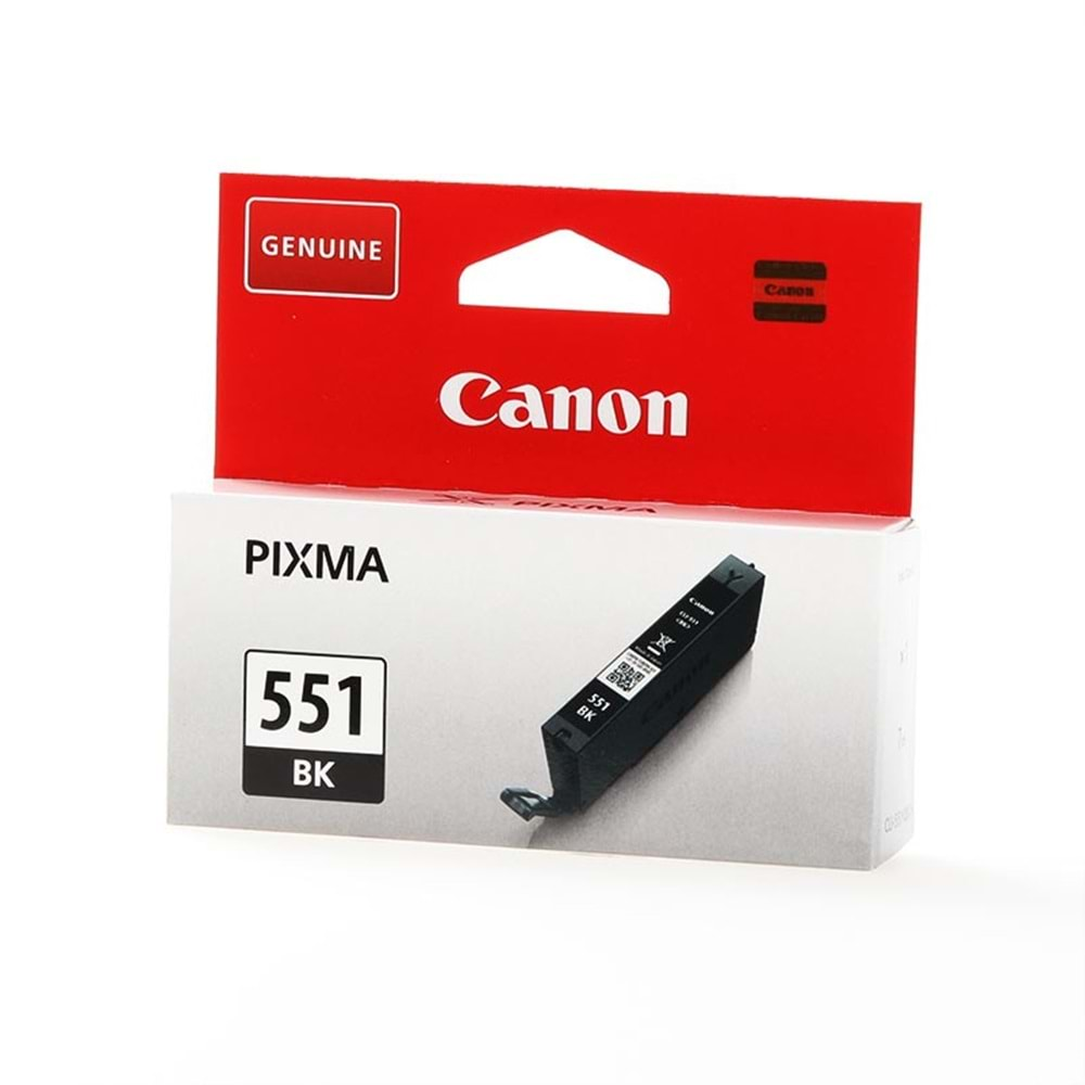 CANON CLI-551BK MG5450/6350/6450 SİYAH KARTUŞ ORJİNAL 332 SAYFA 6508B001