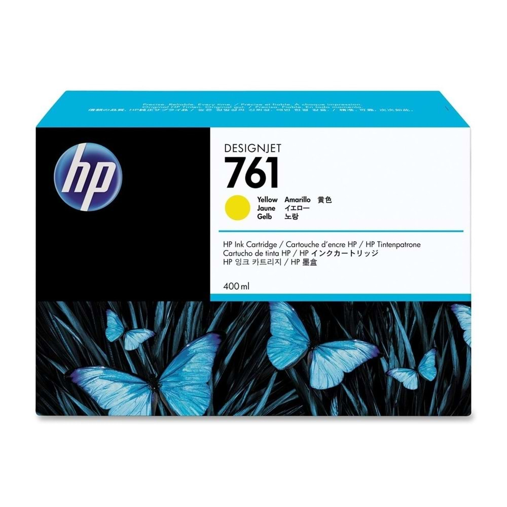 HP CM992A (761) T7100/T7200 YELLOW KARTUŞ ORJİNAL 400 ML.