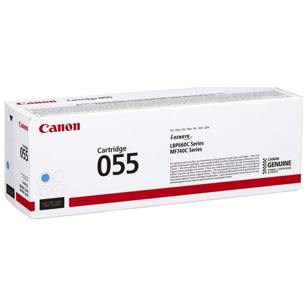 CANON CRG-055C LBP660/663/MF740/742 MAVİ TONER ORJİNAL 2.100 SAYFA 3015C002