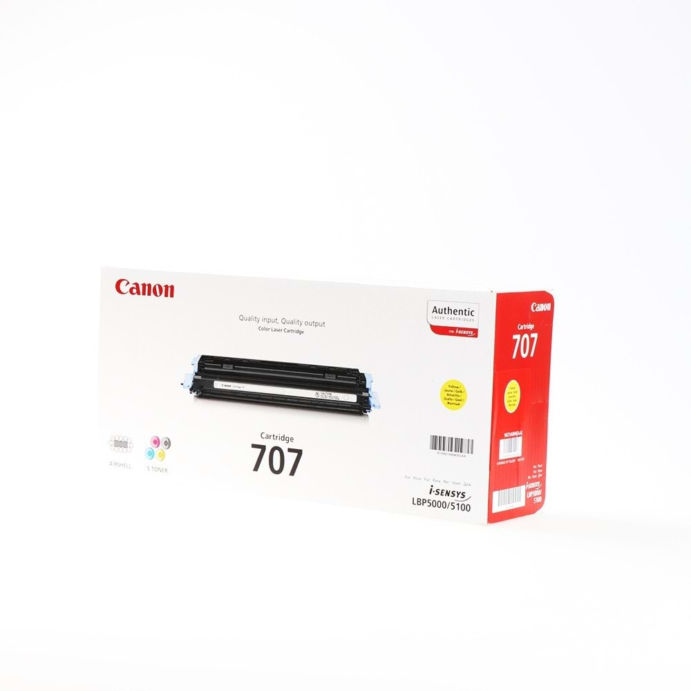 CANON CRG-707Y LBP-5000/5100 SARI TONER ORJİNAL 2.000 SAYFA 9421A004