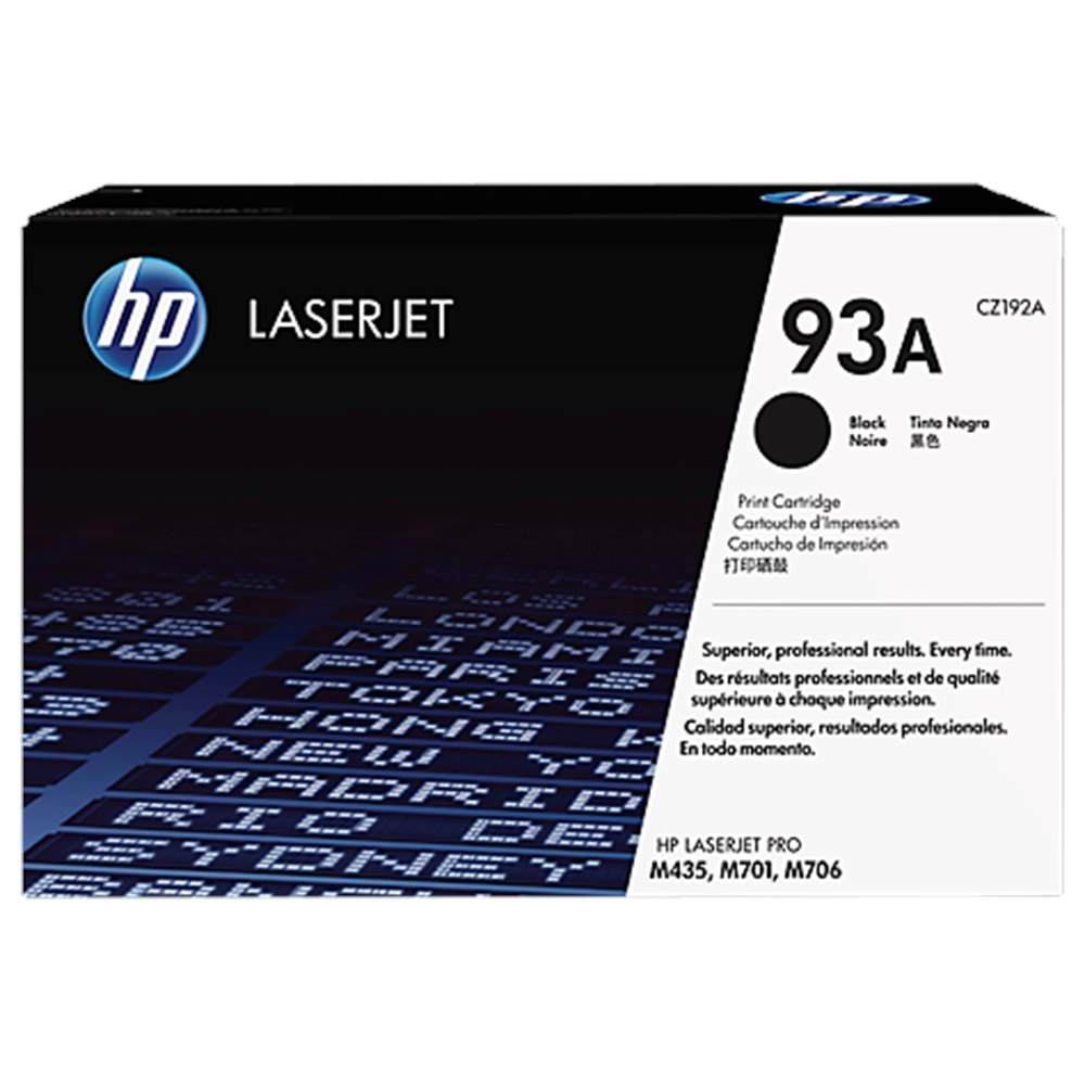 HP CZ192A (93A) M435 SİYAH TONER ORJİNAL 12.000 SAYFA