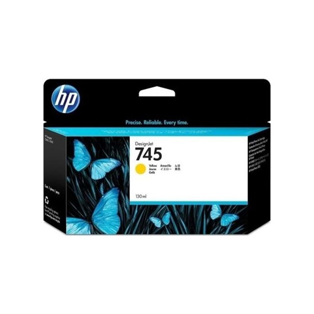 HP F9J96A (745) Z2600/5600 SARI KARTUŞ ORJİNAL 130 ML.