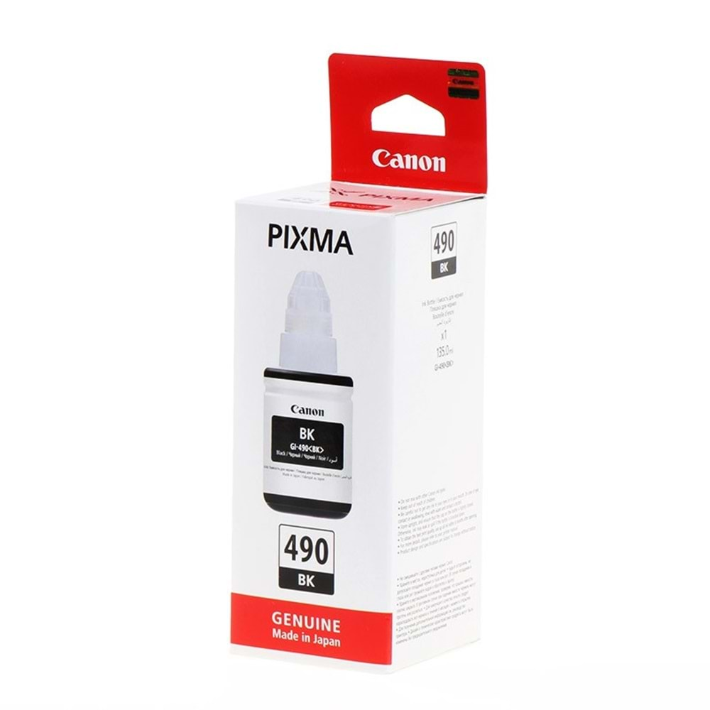 CANON GI-490BK PIXMA G1400/2400/3400/4400 SİYAH KARTUŞ ORJİNAL 135 ML 0663C001