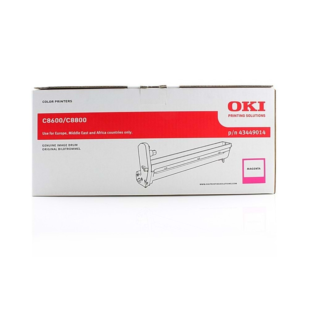 OKI 43449014 C-8600/8800 KIRMIZI DRUM ORJİNAL 20.000 SAYFA