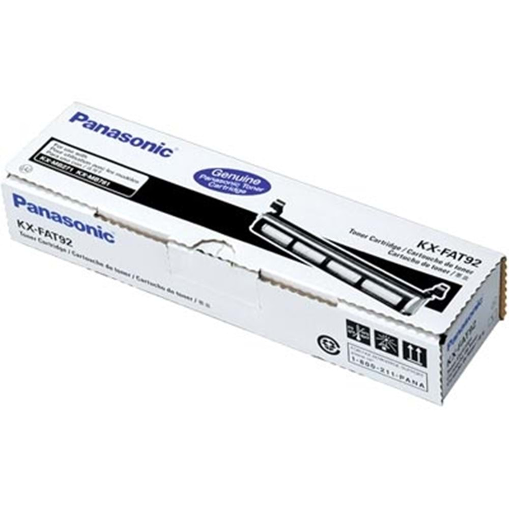 PANASONIC FAT-92 KX-MB262/263/772 SİYAH TONER ORJİNAL 2.000 SAYFA