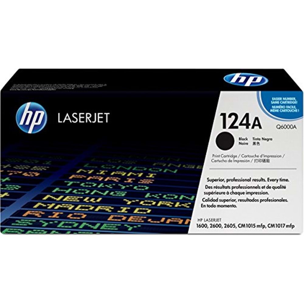 HP Q6000A (124A) 1600/2600/2605/CM1015 SİYAH TONER ORJİNAL 2.500 SAYFA