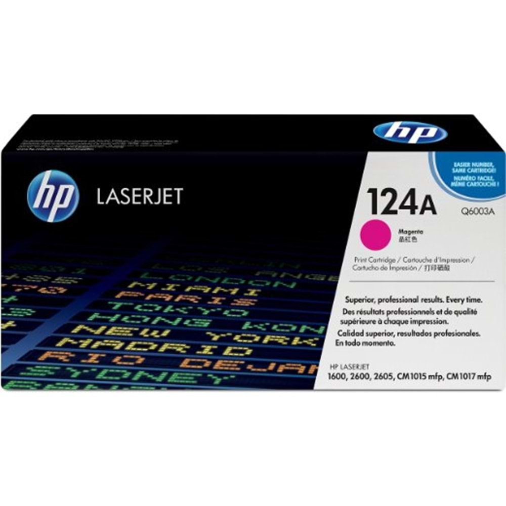 HP Q6003A (124A) 1600/2600/CM1015 KIRMIZI TONER ORİJİNAL 2.000 SAYFA