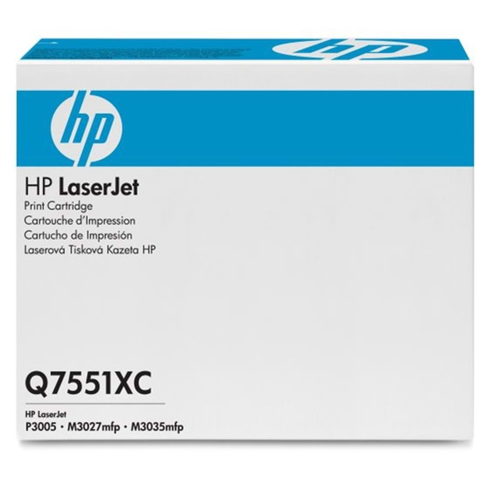 HP Q7551XC (51X) P3005/M3027/3035 SİYAH TONER ORJİNAL 13.000 SAYFA