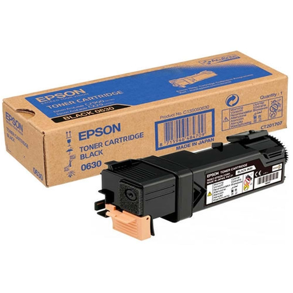 EPSON C13S050630 C2900DN/CX29 SİYAH TONER ORJİNAL 3.000 SAYFA