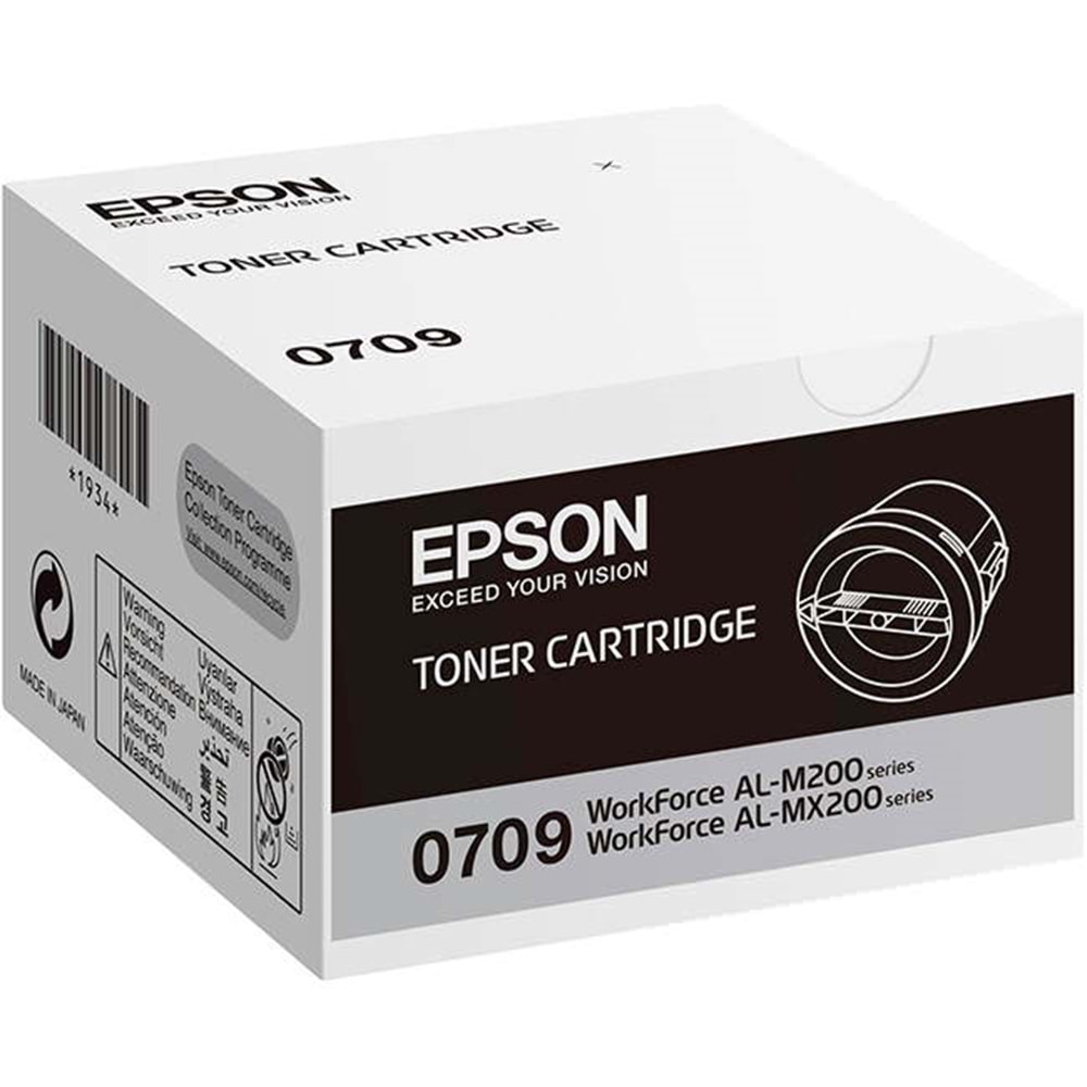 EPSON C13S050709 WF AL-M200 / MX200 SİYAH TONER ORJİNAL 2,5K