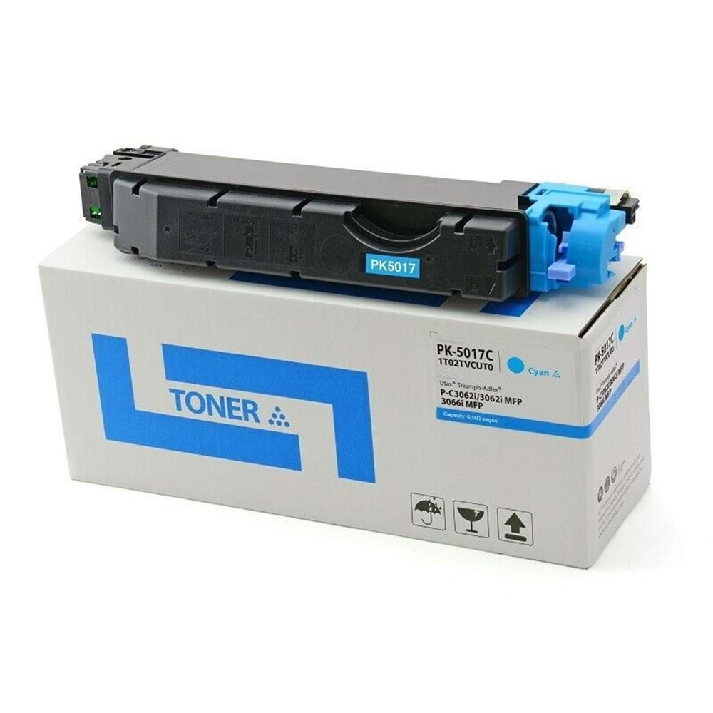 UTAX PK-5017C P-C3062i/C3066i MAVİ TONER MUADİL 6.000 SAYFA 1T02TVCUT0