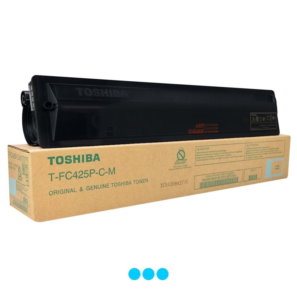 TOSHIBA T-FC425P-C-M E-STUDIO 2020AC/2520AC/3025AC/3325AC MAVİ TONER ORJİNAL 6AG00009900