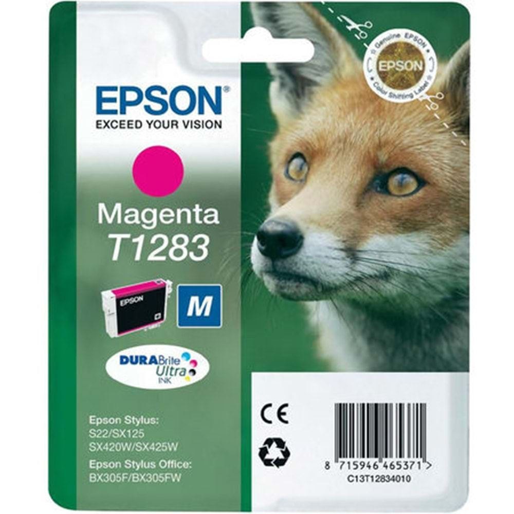 EPSON C13T12834022 BX305 SX125/425 KIRMIZI KARTUŞ ORJİNAL 140 SAYFA