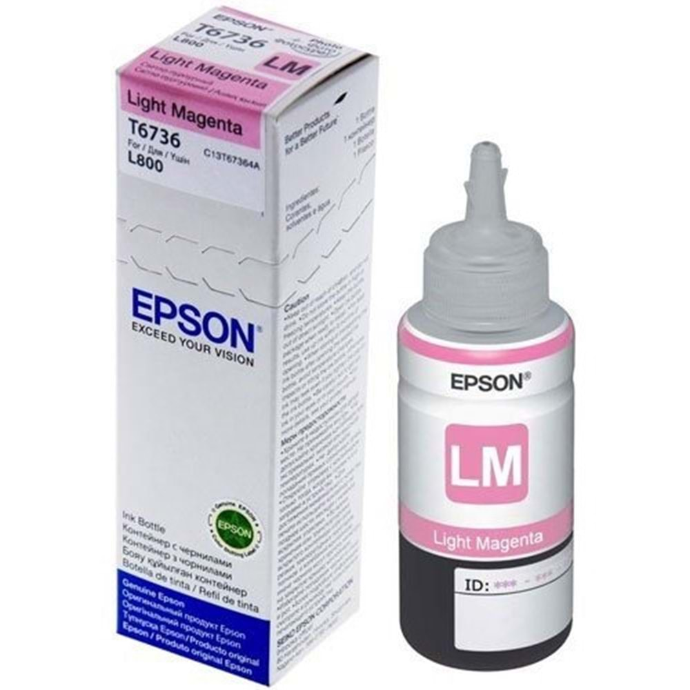 EPSON C13T67364A L800/L1800 AÇIK KIRMIZI MÜREKKEP ORJİNAL 70ML