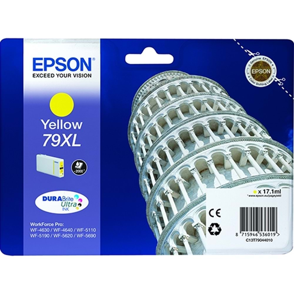 EPSON C13T79044010 (79XL) WP5110/5190 SARI KARTUŞ ORJİNAL 2000 SAYFA