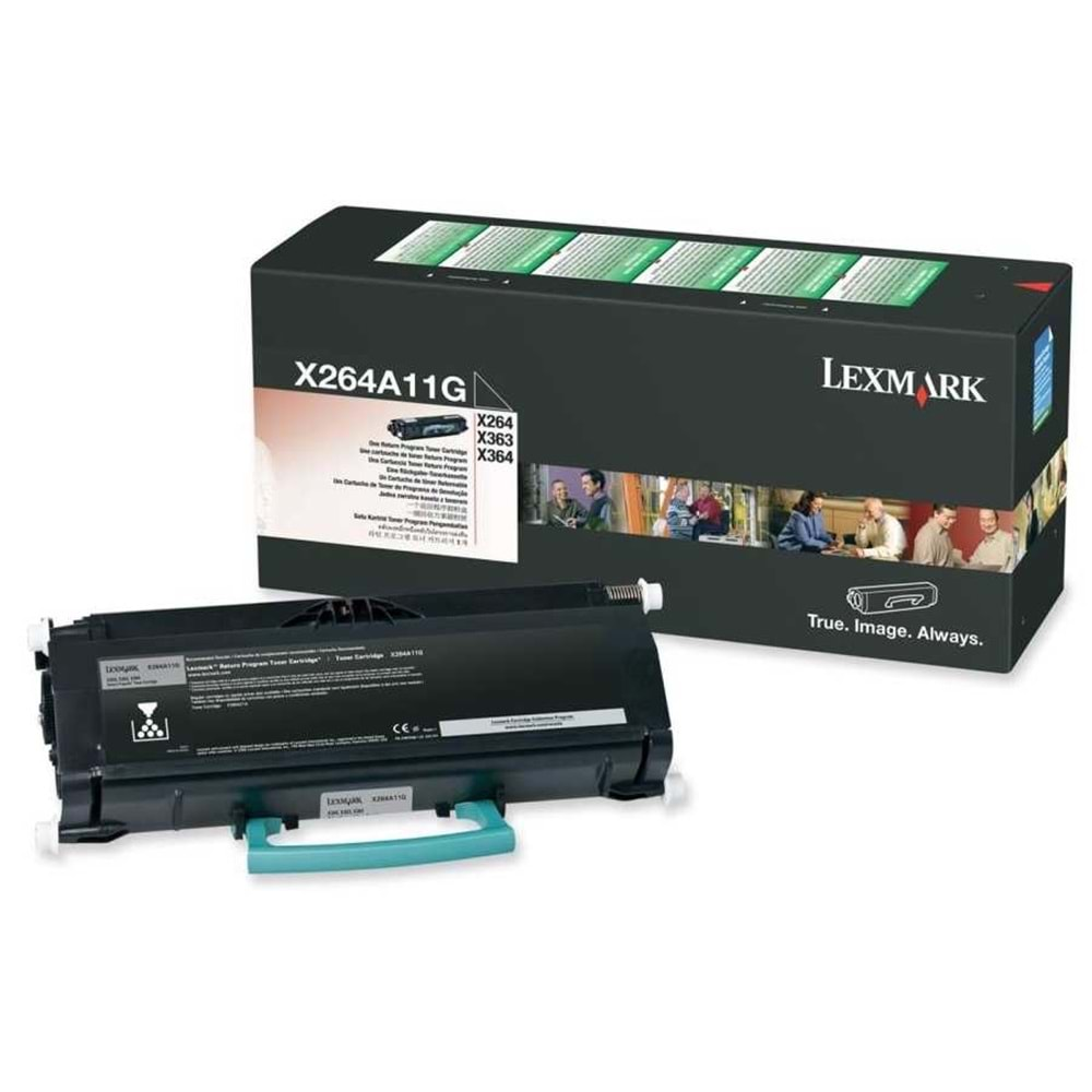 LEXMARK X264A11G X264/X363/X364 SİYAH TONER ORJİNAL 3.500 SAYFA