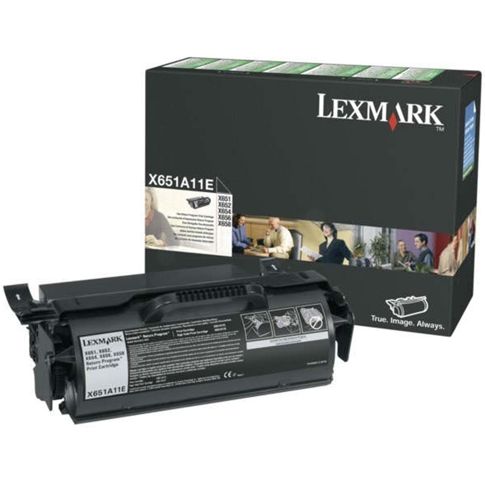 LEXMARK X651A11E X651/652/654/656/658 SİYAH TONER ORJİNAL 7K SYF