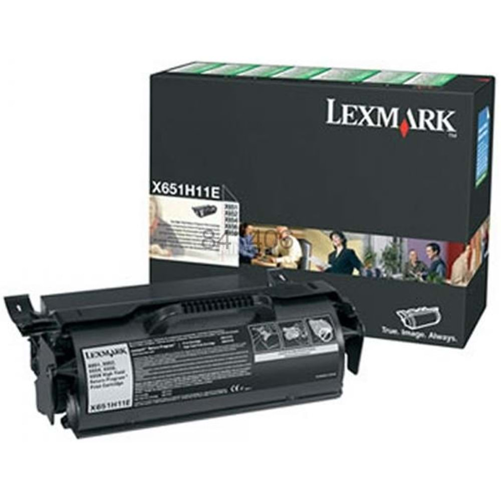 LEXMARK X651H11E X651/652/654/656/658 SİYAH TONER ORJİNAL 25K SYF