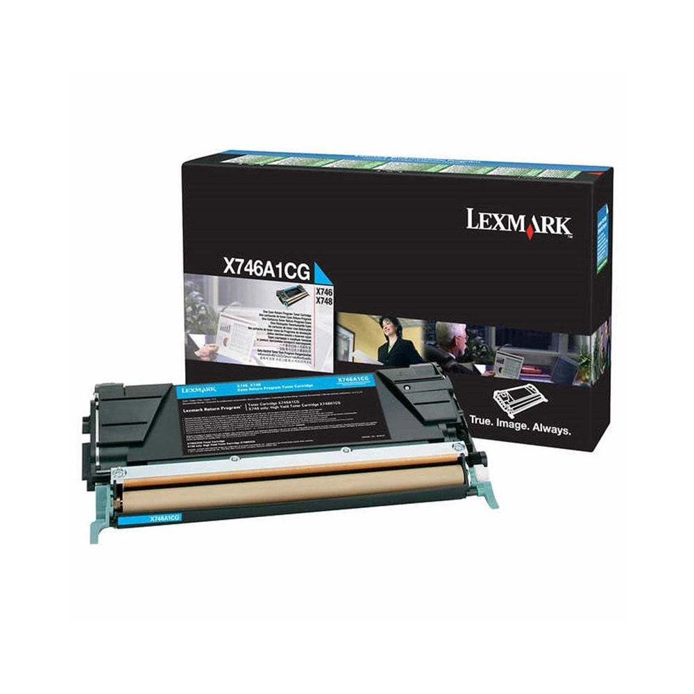 LEXMARK X746A1CG X746/X748 MAVİ TONER ORJİNAL 7.000 SAYFA