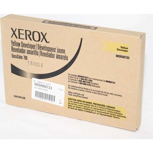 XEROX 005R00733 COLOR 550/560/570/ DC700/770/ WC7965/7975 SARI DEVELOPER ORJİNAL 100.000 SAYFA