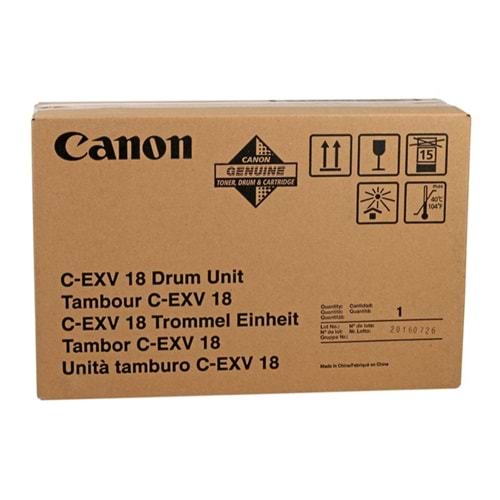 CANON C-EXV-18 IR-1018/1020/1022/1023/1024/1025 DRUM ÜNİTESİ ORİJİNAL 26.900 SAYFA 0388B002