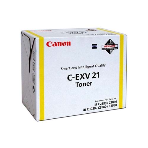 CANON C-EXV-21 IRC 2880/3080/3380/3480 SARI TONER ORİJİNAL 14.000 SAYFA 0455B002