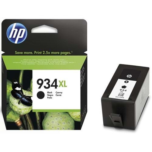 HP C2P23AE 934XL 6230/6830 SİYAH MÜREKKEP KARTUŞ ORJİNAL 1.000 SAYFA