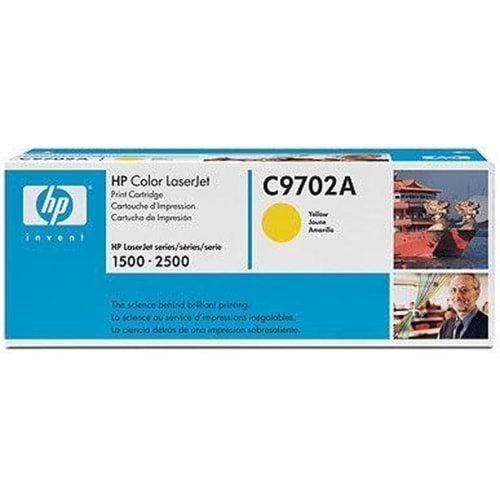 HP C9702A (121A) 1500/2500 SARI TONER ORJİNAL 4.000 SAYFA