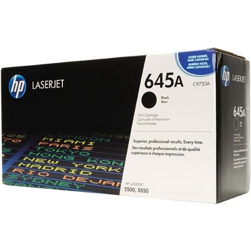 HP C9730A 645A 5500/5550 SİYAH TONER ORJİNAL 13.000 SAYFA