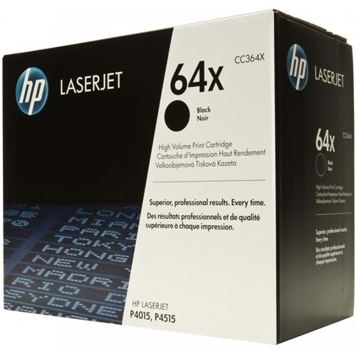 HP CC364X (64X) P4015/P4515 SİYAH ORJİNAL TONER 24.000 SAYFA
