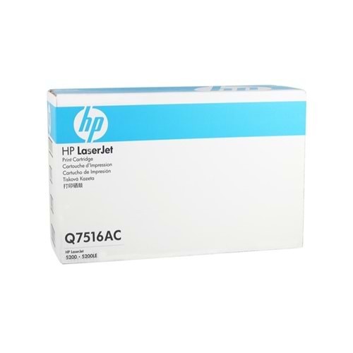 HP Q7516AC (16A) 5200 SİYAH TONER ORJİNAL 12.000 SAYFA