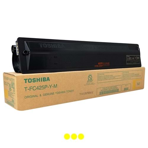TOSHIBA T-FC425P-Y-M E-STUDIO 2020AC/2520AC/3025AC/3325AC SARI TONER ORJİNAL 6AG00009907