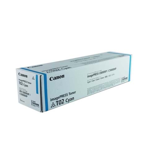 Canon T02 Mavi Orjinal Toner - ImagePress C8000VP / C10000V